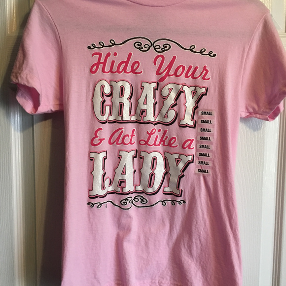 Lifestyle Legends Tops - NWOT Graphic T-Shirt CRAZY LADY